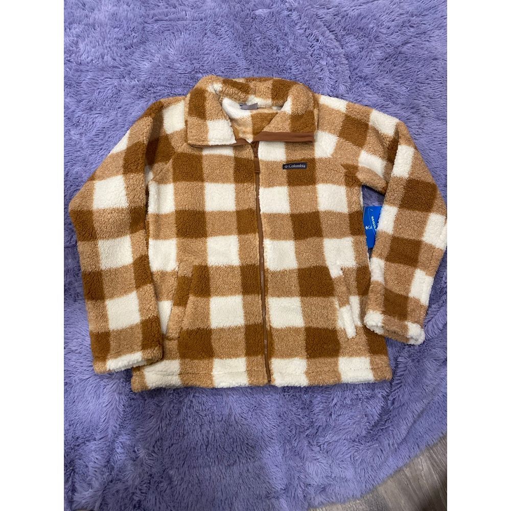 Women's Small Timber Peak Columbia Sherpa Checkered Coat